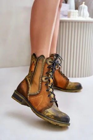 Botine dama galben Step in style - botine dama