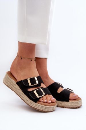 Papuci dama negru Step in style - papuci dama