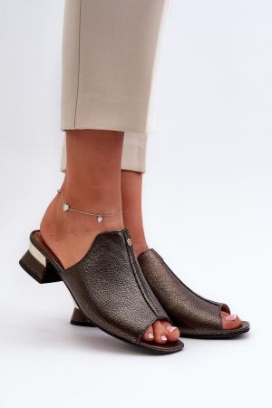 Papuci dama negru Step in style - papuci dama