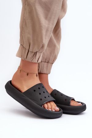 Papuci dama negru Step in style - papuci dama