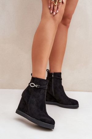 Botine dama negru Step in style - botine dama