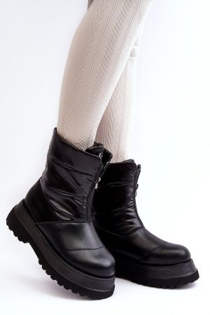Botine dama negru Step in style - botine dama