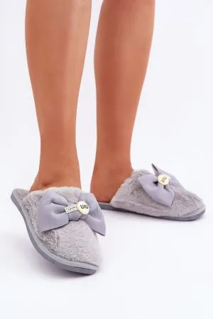 Papuci dama gri Step in style - papuci dama