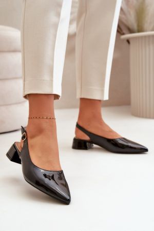 Balerini dama negru Step in style - balerini dama