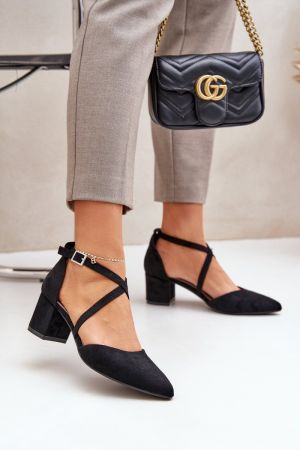 Pantofi cu toc negru Step in style - pantofi cu toc