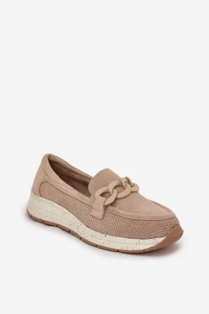 Mocasini dama bej Step in style - mocasini dama