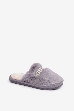 Papuci dama gri Step in style - papuci dama