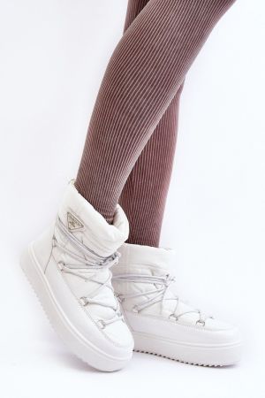 Botine dama alb Step in style - botine dama