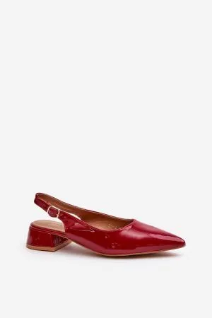 Balerini dama rosu Step in style - balerini dama