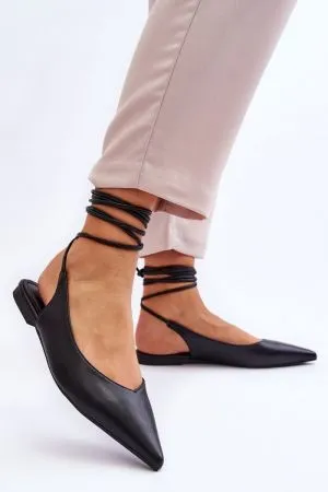 Balerini dama negru Step in style - balerini dama