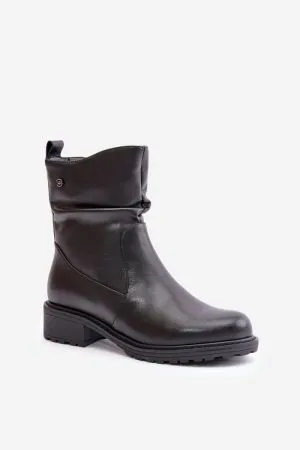 Botine dama negru Step in style - botine dama