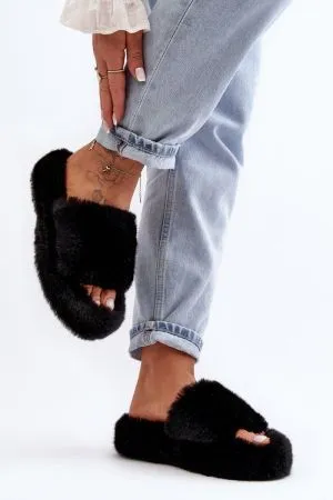 Papuci dama negru Step in style - papuci dama
