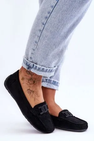 Mocasini dama negru Step in style - mocasini dama