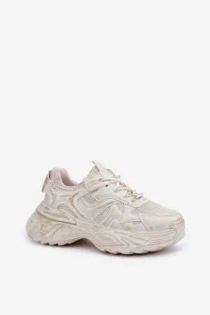 Pantofi sport dama bej Step in style - pantofi sport dama, tenisi dama