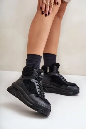 Pantofi sport dama negru Step in style - pantofi sport dama, tenisi dama