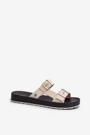 Papuci dama bej Step in style - papuci dama