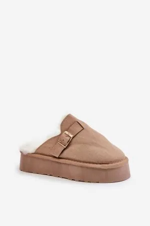 Papuci dama bej Step in style - papuci dama