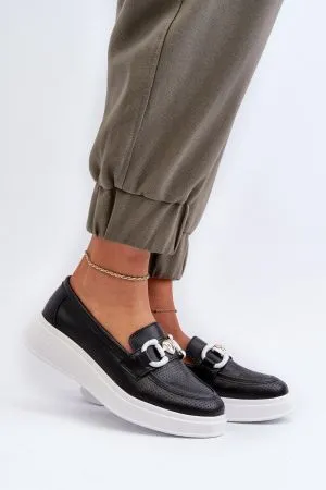 Mocasini dama negru Step in style - mocasini dama
