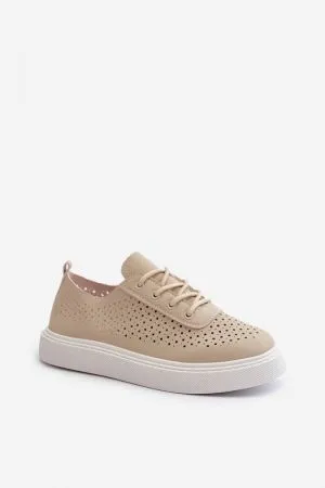 Sneakers dama bej Step in style - sneakers dama, tenisi dama