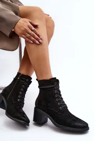 Botine dama negru Step in style - botine dama