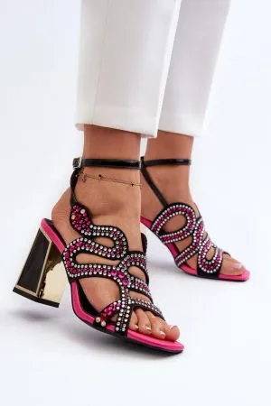 Sandale dama negru Step in style - sandale dama