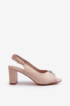 Sandale dama bej Step in style - sandale dama