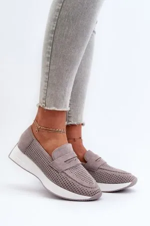 Mocasini dama gri Step in style - mocasini dama