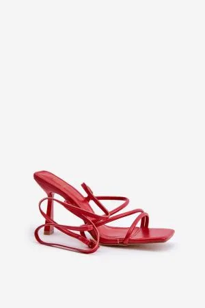 Sandale dama rosu Step in style - sandale dama