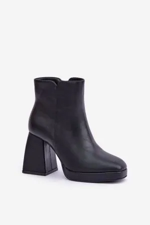 Botine dama negru Step in style - botine dama