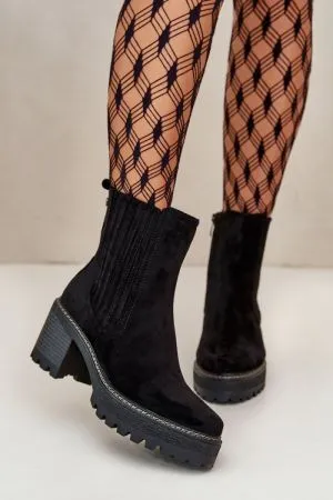 Botine dama negru Step in style - botine dama