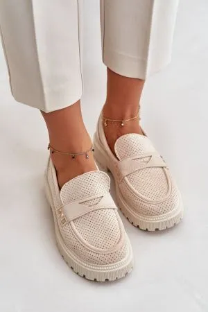 Mocasini dama bej Step in style - mocasini dama