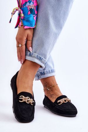 Mocasini dama negru Step in style - mocasini dama