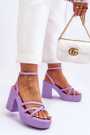 Sandale dama violet Step in style - sandale dama