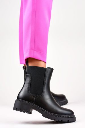 Botine dama negru PRIMO - botine dama