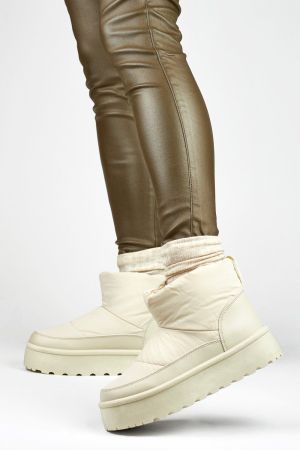 Botine dama bej PRIMO - botine dama