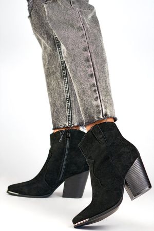 Botine dama negru PRIMO - botine dama