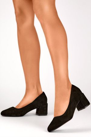 Pantofi cu toc negru PRIMO - pantofi cu toc