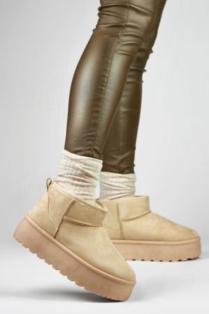 Botine dama bej PRIMO - botine dama