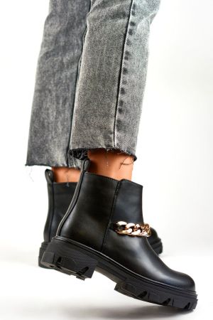 Botine dama negru PRIMO - botine dama