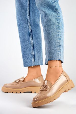 Botine dama bej PRIMO - botine dama