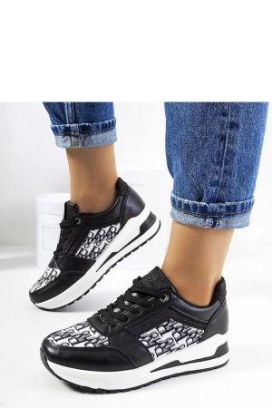 Sneakers dama negru Solea - sneakers dama, tenisi dama