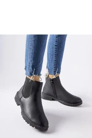 Botine dama negru Solea - botine dama
