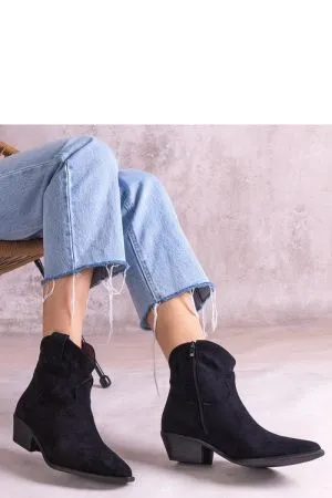 Botine dama negru Solea - botine dama