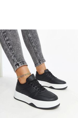 Sneakers dama negru Solea - sneakers dama, tenisi dama