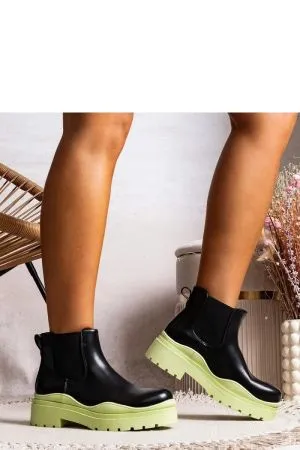 Botine dama negru Solea - botine dama