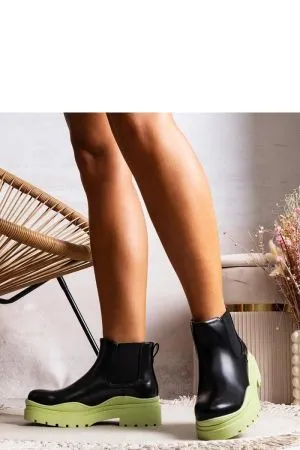 Botine dama negru Solea - botine dama