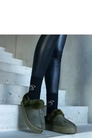 Botine dama verde Solea - botine dama