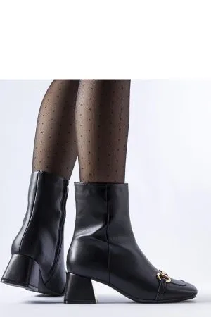 Botine dama negru Solea - botine dama
