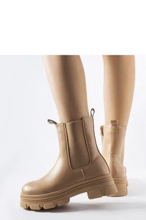 Botine dama bej Solea - botine dama
