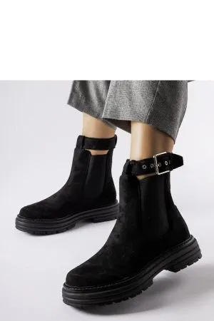 Botine dama negru Solea - botine dama